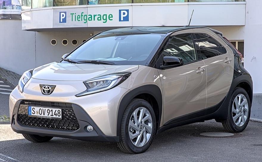 Toyota Aygo X automatic city crossover hire car